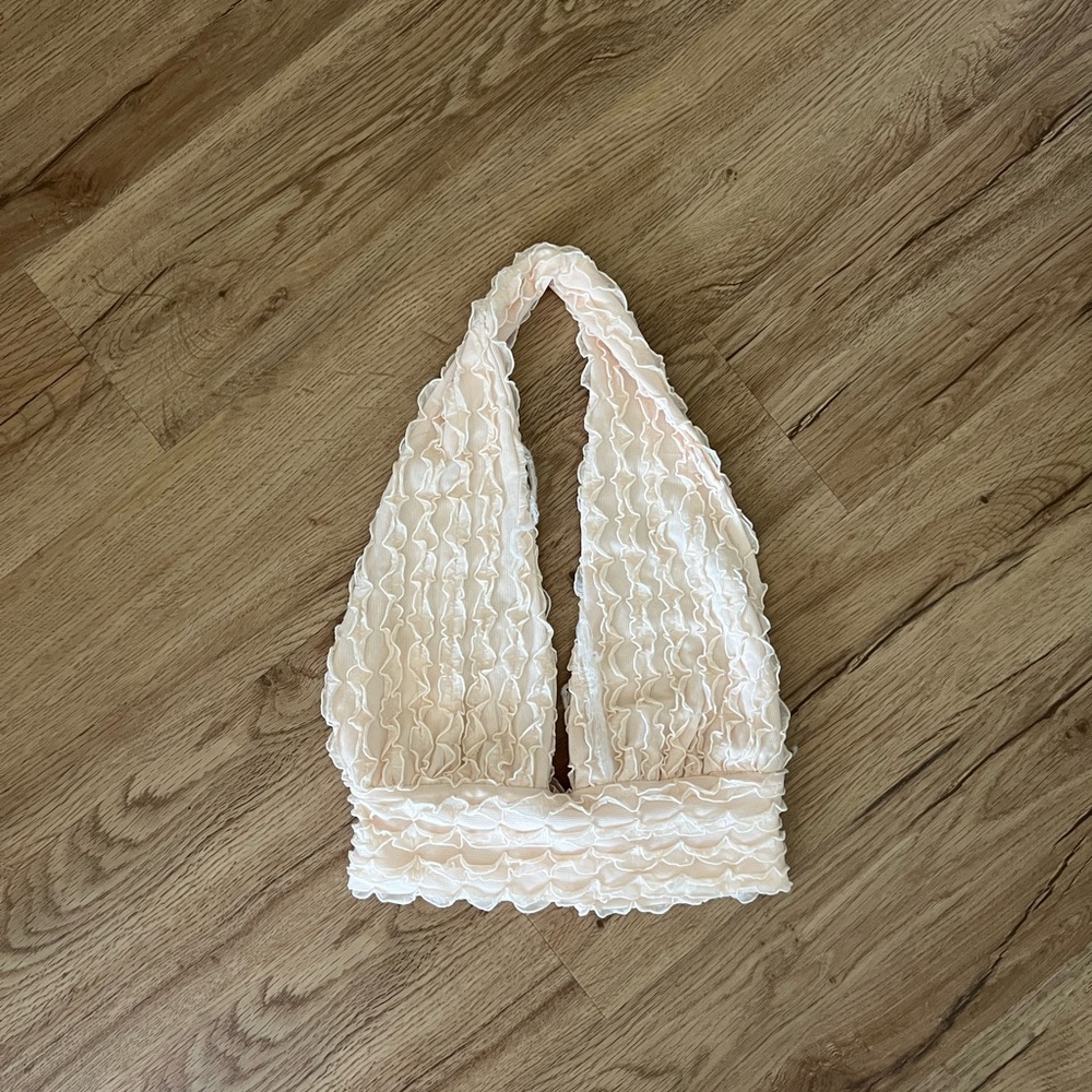 Ruffle halter top
